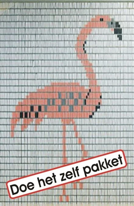 Vliegengordijn Bouwpakket Flamingo 100x240cm 1 Vliegengordijn Bouwpakket Flamingo 100x240cm