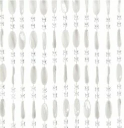 Kralengordijn Charlotte 90x220cm Wit (79 Strengen)