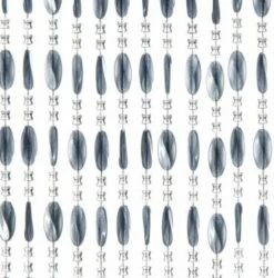 Kralengordijn Charlotte 100x240cm Grijs (88 Strengen)