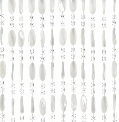 Kralengordijn Charlotte 100x240cm Wit (88 Strengen) 1 Kralengordijn Charlotte 100x240cm Wit (88 Strengen)