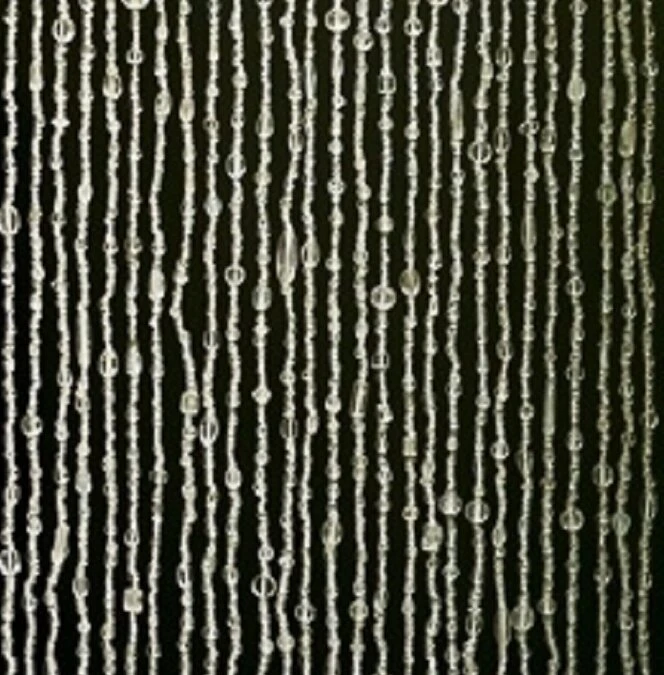 Glaskralengordijn Oosters (transparante Glaskralen) 1 Glaskralengordijn Oosters (transparante Glaskralen)