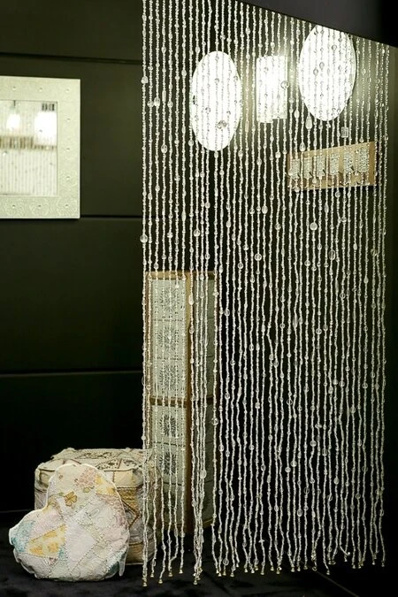 Glaskralengordijn Oosters (transparante Glaskralen) 2 Glaskralengordijn Oosters (transparante Glaskralen) - Afbeelding 2