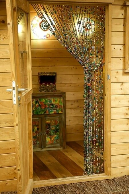 Glaskralengordijn Oosters (gekleurde Glaskralen) 3 Glaskralengordijn Oosters (gekleurde Glaskralen) - Afbeelding 3