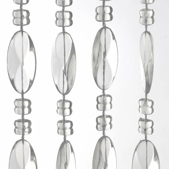 Kralengordijn Parels Transparant 90x200cm (48 Strengen) 1 Kralengordijn Parels Transparant 90x200cm (48 Strengen)