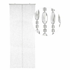 Kralengordijn Parels Transparant 90x200cm (48 Strengen) 4 Kralengordijn Parels Transparant 90x200cm (48 Strengen) -SchutzRollo Winkel 1971386238 1