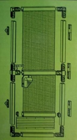 Vaste Hordeur Louisiana 100x215cm Bruin 5 Vaste Hordeur Louisiana 100x215cm Bruin -SchutzRollo Winkel 1972827609