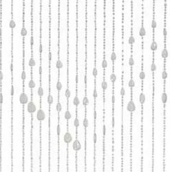 Kralengordijn Druppel Transparant 90x200cm