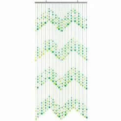 Kralengordijn Druppel Groen 90x200cm -SchutzRollo Winkel 1974174390 2