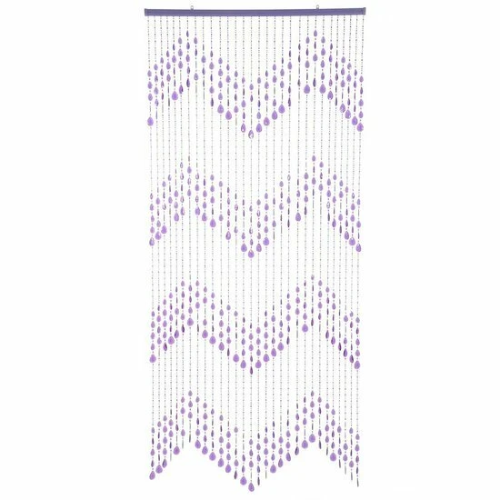 Kralengordijn Druppel Paars 90x200cm 2 Kralengordijn Druppel Paars 90x200cm - Afbeelding 2