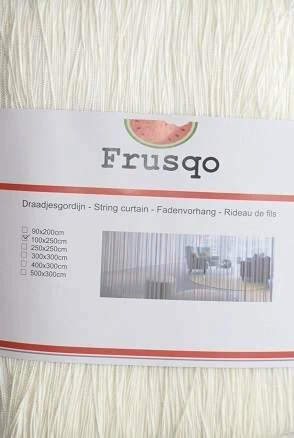 Draadjesgordijn Ecru 90x200cm 2 Draadjesgordijn Ecru 90x200cm - Afbeelding 2