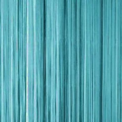 Draadjesgordijn Turquoise 100x250cm
