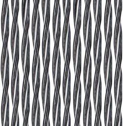 Vliegengordijn Monza Zwart/zilver 100x240cm