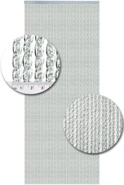 Vliegengordijn Luxe Venetië Transparant 100x240cm -SchutzRollo Winkel 1979361669