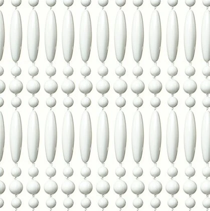 Vliegengordijn Kralen Op Maat: Recht Wit 1 Vliegengordijn Kralen Op Maat: Recht Wit