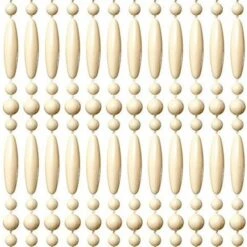 Vliegengordijn Kralen Op Maat: Recht Creme