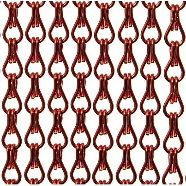 Aluminium Ketting Vliegengordijn Op Maat: Rood Glans 1 Aluminium Ketting Vliegengordijn Op Maat: Rood Glans