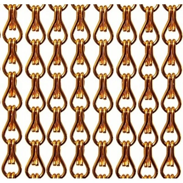 Aluminium Ketting Vliegengordijn Op Maat: Oranje Glans 1 Aluminium Ketting Vliegengordijn Op Maat: Oranje Glans