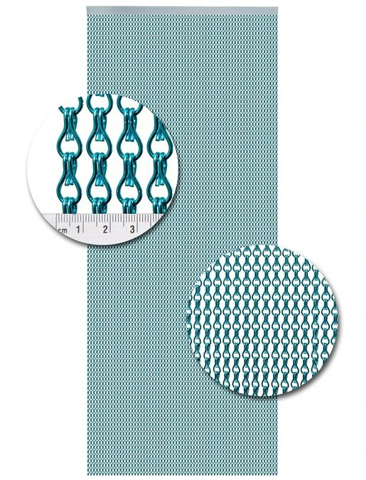 Aluminium Ketting Vliegengordijn Op Maat: Lichtblauw Glans 2 Aluminium Ketting Vliegengordijn Op Maat: Lichtblauw Glans - Afbeelding 2