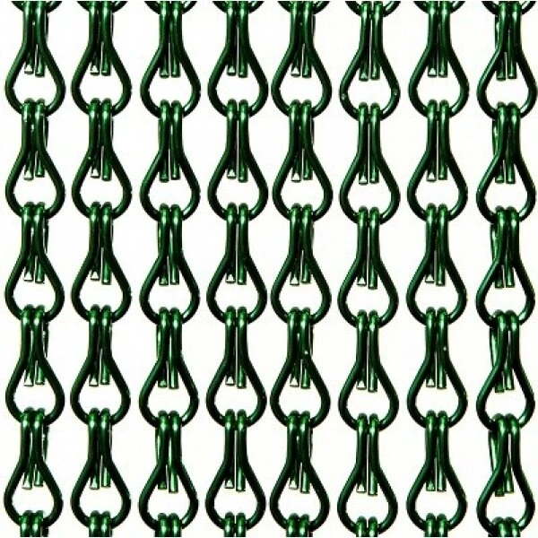 Aluminium Ketting Vliegengordijn Op Maat: Groen Glans 1 Aluminium Ketting Vliegengordijn Op Maat: Groen Glans