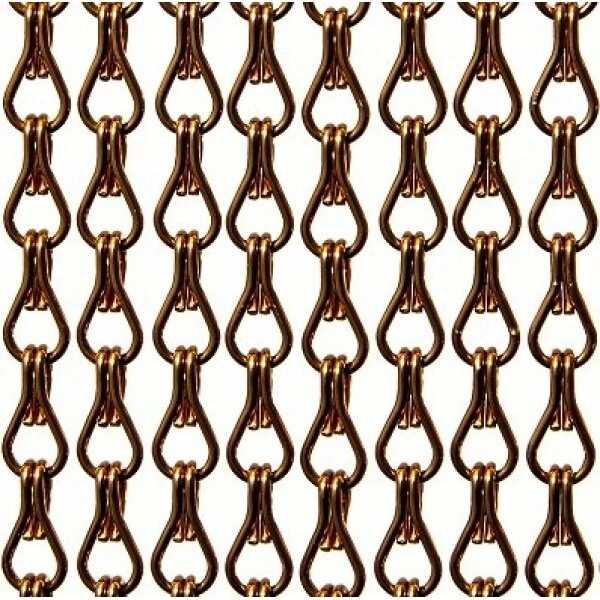 Aluminium Ketting Vliegengordijn Op Maat: Bruin Glans 1 Aluminium Ketting Vliegengordijn Op Maat: Bruin Glans