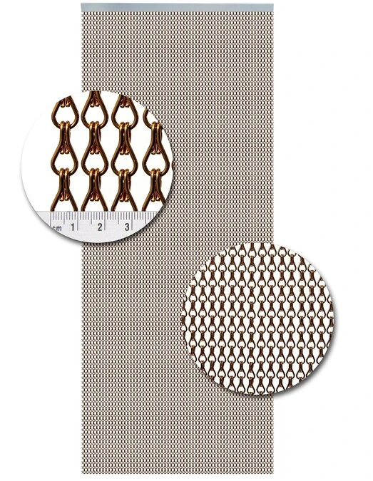 Aluminium Ketting Vliegengordijn Op Maat: Bruin Glans 2 Aluminium Ketting Vliegengordijn Op Maat: Bruin Glans - Afbeelding 2