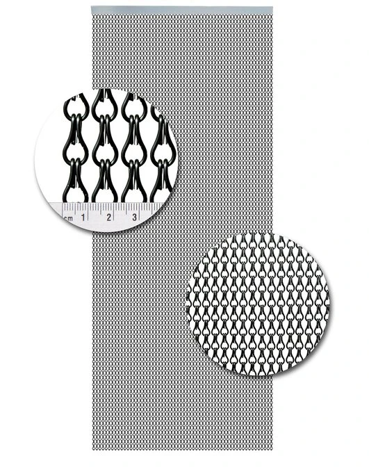 Aluminium Ketting Vliegengordijn Op Maat: Antraciet Glans 2 Aluminium Ketting Vliegengordijn Op Maat: Antraciet Glans - Afbeelding 2