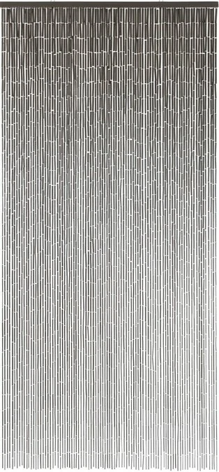 Bamboe Vliegengordijn Taupe/grijs 90x200cm (90 Strengen) 2 Bamboe Vliegengordijn Taupe/grijs 90x200cm (90 Strengen) - Afbeelding 2