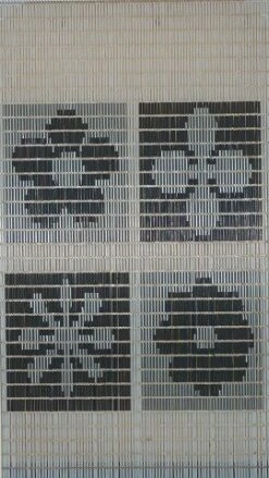 Vliegengordijn Op Maat: 4 Vlakken Met Bloemen (bouwpakket)