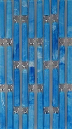 Vliegengordijn Op Maat: Hulzen Blauw Gevlekt Verspringen (bouwpakket) 3 Vliegengordijn Op Maat: Hulzen Blauw Gevlekt Verspringen (bouwpakket) -SchutzRollo Winkel 1979362356