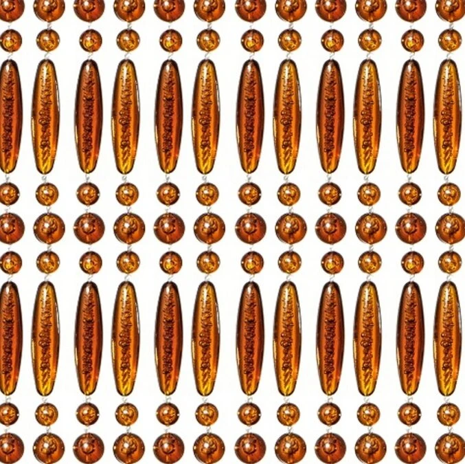 Vliegengordijn Kralen Op Maat: Recht Bruin 1 Vliegengordijn Kralen Op Maat: Recht Bruin