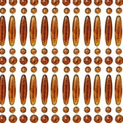 Vliegengordijn Kralen Op Maat: Recht Bruin