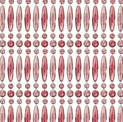 Vliegengordijn Kralen Op Maat: Recht Roze Transparant