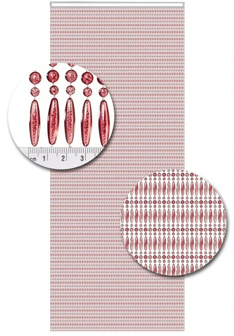Vliegengordijn Kralen Op Maat: Recht Roze Transparant 2 Vliegengordijn Kralen Op Maat: Recht Roze Transparant - Afbeelding 2