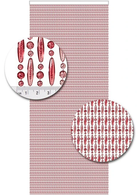 Vliegengordijn Kralen Op Maat: Verspringen Roze Transparant 2 Vliegengordijn Kralen Op Maat: Verspringen Roze Transparant - Afbeelding 2