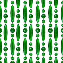 Vliegengordijn Kralen Op Maat: Verspringen Groen Transparant