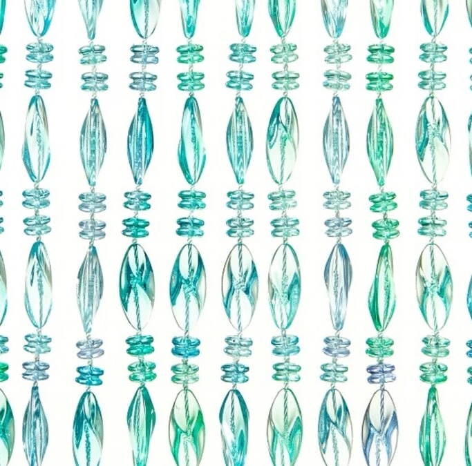 Vliegengordijn Kralen Op Maat: Chios Turquoise 1 Vliegengordijn Kralen Op Maat: Chios Turquoise