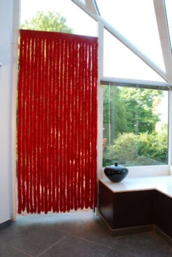 Vliegengordijn Kattenstaart Sweety Rood (max 90x200cm) -SchutzRollo Winkel 1979362686