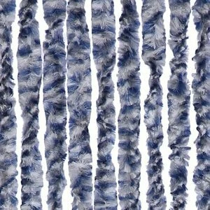 Vliegengordijn Kattenstaart 90x220cm (blauw-grijs-wit) 1 Vliegengordijn Kattenstaart 90x220cm (blauw-grijs-wit)