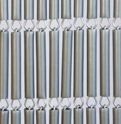 Vliegengordijn Hulzen Zilver Recht 100x240cm