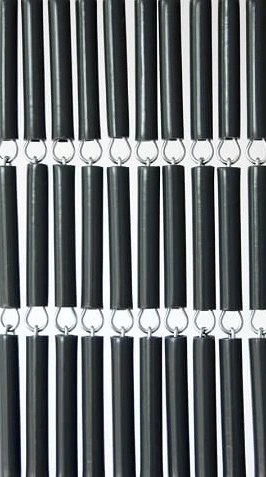 Vliegengordijn Hulzen Antraciet Recht 100x240cm 2 Vliegengordijn Hulzen Antraciet Recht 100x240cm - Afbeelding 2