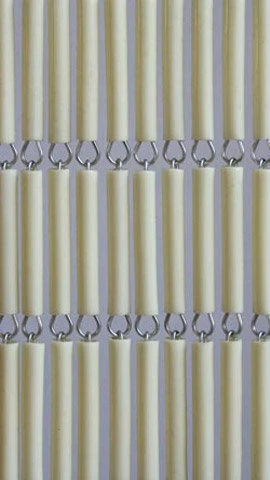 Vliegengordijn Hulzen Creme Recht 90x210cm 2 Vliegengordijn Hulzen Creme Recht 90x210cm - Afbeelding 2