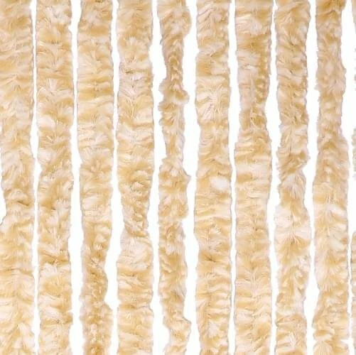 Vliegengordijn Kattenstaart 90x220cm (beige/wit) 1 Vliegengordijn Kattenstaart 90x220cm (beige/wit)