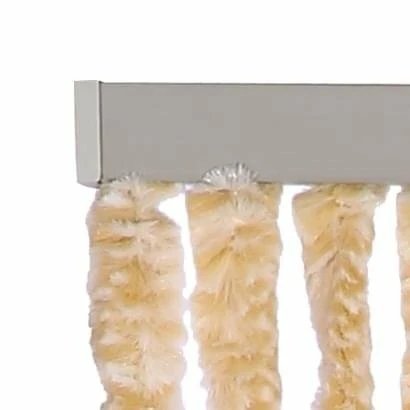 Vliegengordijn Kattenstaart 90x220cm (beige/wit) 2 Vliegengordijn Kattenstaart 90x220cm (beige/wit) - Afbeelding 2