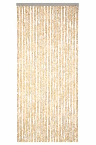 Vliegengordijn Kattenstaart 90x220cm (beige/wit) 3 Vliegengordijn Kattenstaart 90x220cm (beige/wit) - Afbeelding 3
