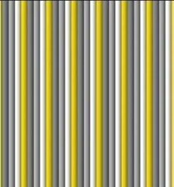 Vliegengordijn Plastic Lamellen Grijs/wit/geel 90x220cm