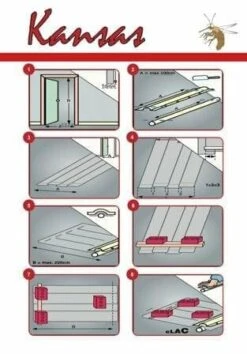 Vliegengordijn Lamellen 90x220cm Kansas Color 5 Vliegengordijn Lamellen 90x220cm Kansas Color -SchutzRollo Winkel 1979363682