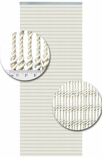 Vliegengordijn Pisa Wit-zand 92x210cm 2 Vliegengordijn Pisa Wit-zand 92x210cm - Afbeelding 2