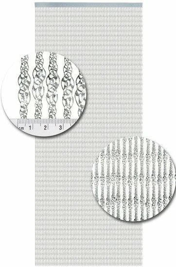 Vliegengordijn Pisa Transparant 100x240cm 2 Vliegengordijn Pisa Transparant 100x240cm - Afbeelding 2