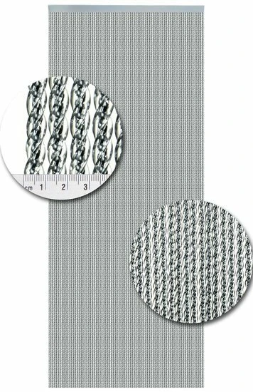 Vliegengordijn Luxe Venetië Zilver 100x240cm 2 Vliegengordijn Luxe Venetië Zilver 100x240cm - Afbeelding 2