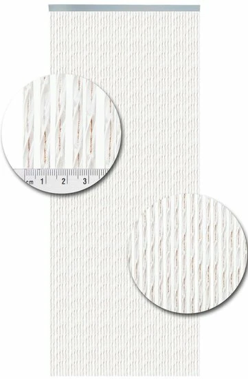 Vliegengordijn Luxe Bali Bruin-transparant 100x240cm 2 Vliegengordijn Luxe Bali Bruin-transparant 100x240cm - Afbeelding 2